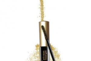 mascara glitterato oro 